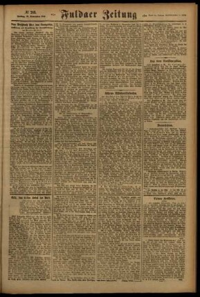 Zweite Ausgabe vom Freitag, den 18. November 1921.