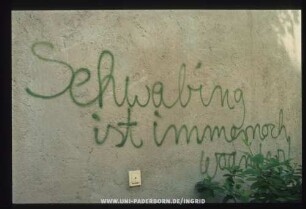 Schwabing ist immernoch woanders!