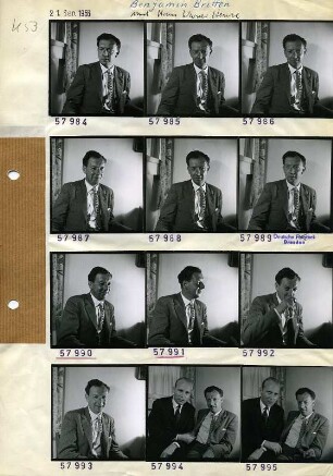 Portraitserie Benjamin Britten