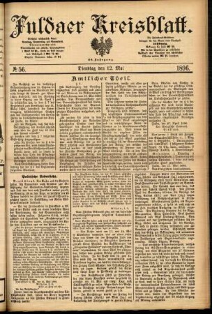 Ausgabe vom Dienstag, den 12. Mai 1896.
