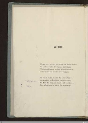 Weihe : [SW II: h2(Hymnen)]; [SW II, S. 10/101]