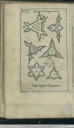 N 57. Fortins Tringulaires - drey ekigte Schantzen