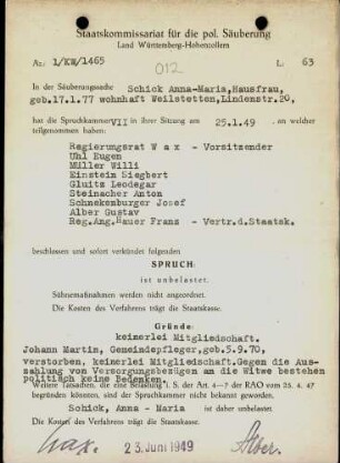 Schick, Anna-Maria