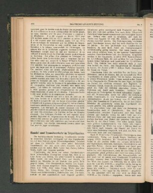 Handel und Transitverkehr in Tripolitanien.