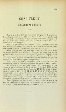 Chapitre IV. Documents chinois