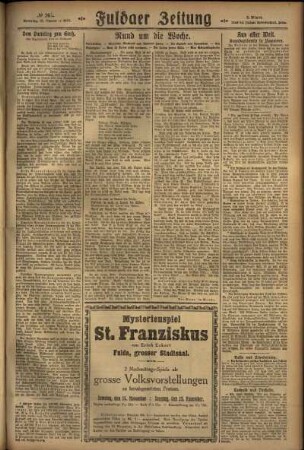 Zweite Ausgabe vom Sonntag, den 15. November 1925.