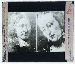 Rembrandt, Familienbildnis (Braunschweig HAUM, GG 238) : Ausschnitte, Köpfe