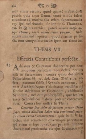 Thesis VII. Efficacia Contritionis perfectae.