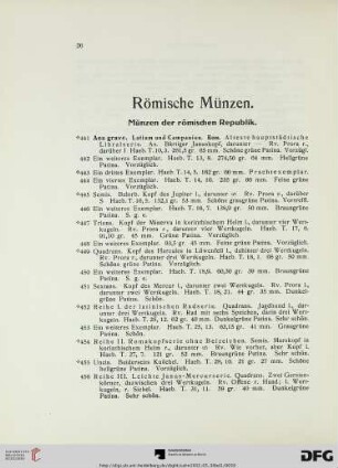 Römische Münzen (Nr. 441-1532)