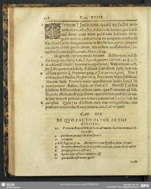 Cap. XIX. De Quo Facto Detur Actio Aedilitia