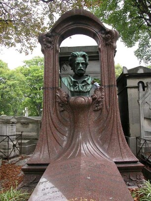Grabmal Emile Zola, historischer Montmartre Friedhof