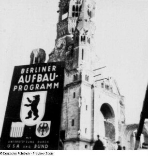 Berlin, Plakat für das Aufbauprogramm in Berlin