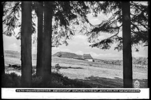 Altenberg im Erzgebirge, Berghof Raupennest (800 m) mit Geisingberg