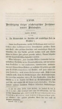 897-919 Berichtigung einiger psychologischen Irrthümer neuerer Philosophen : zweiter Artikel