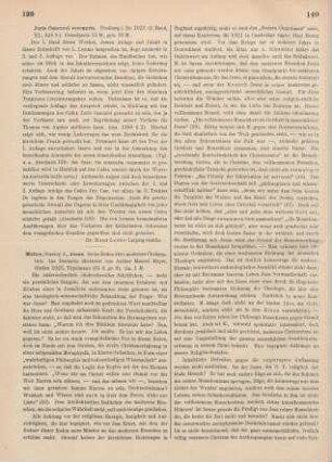 139-141 [Rezension] Mellor, Stanley A., Jesus