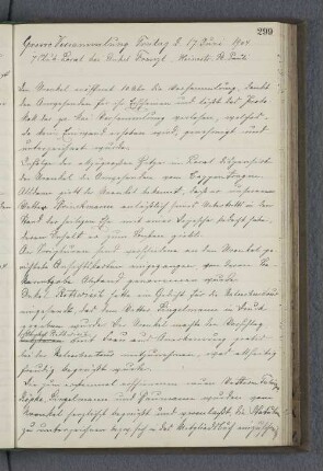 Grosse Versammlung Freitag d. 17. Juni 1904