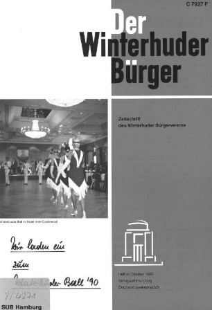 Heft V / Oktober 1990 : Zeitschrift des Winterhuder Bürgervereins