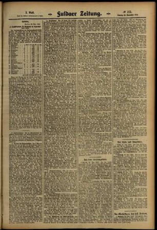 Zweite Ausgabe vom Samstag, den 30. November 1912.