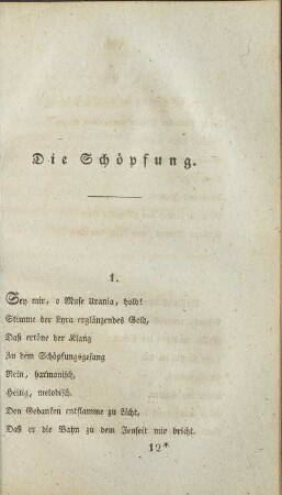 Die Schöpfung.