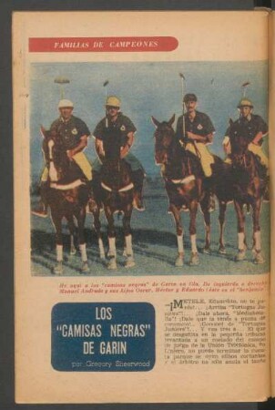 Los "Camisas Negras" de Garin