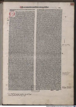 Biblia : mit Glossa ordinaria, Postilla litteralis von Nicolaus de Lyra und Expositiones prologorum von Guilelmus Brito
