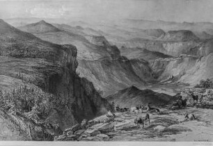 Landschaft : Zeichnung der Landschaft in der Sierra Madre