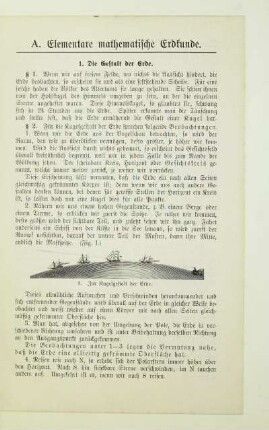 A. Elementare mathematische Erdkunde