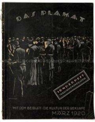 Das Plakat. Zeitschrift des Vereins der Plakatfreunde, 11. Jahrgang 1920 Heft 3