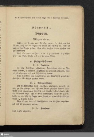 Abschnitt I. Suppen