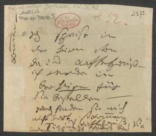 Brief an Anton Schindler : o.D.