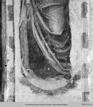 Pfeilerfresken: Madonna mit Kind, die Heiligen Rochus und Erasmus : Madonna mit Kind