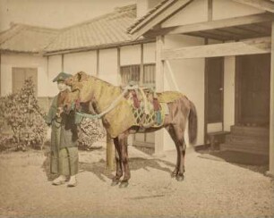 Samurai mit Pferd