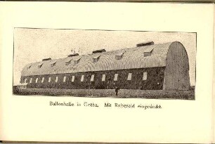 Illustrierte Postkarten, Serie Luftschiffhallen: o.Nr.: Ballonhalle in Gotha