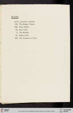 Alvin Langdon Coburn [list of plates]