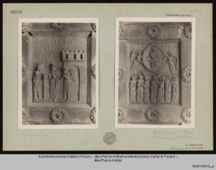 Bronzetür des Westportals : Himmelfahrt Christi