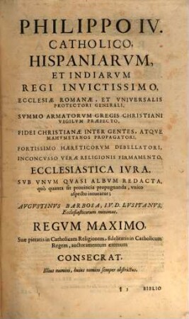Ius ecclesiasticum universum : libri tres, 1