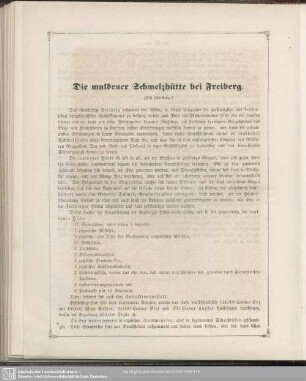 Die muldener Schmelzhütte bei Freiberg