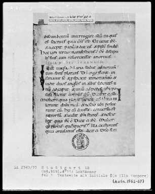 Lectionar — Initiale I(n illo tempore), Folio 1recto