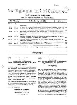 Anweisung über die Eingruppierung der Arbeitsaufgaben von Schreibkräften und Schulsachbearbeiterinnen an den kommunalen Berufsschulen : 34/72 vom 1. März 1972 ; [Verfügungen]