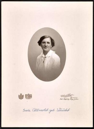 Grete Albrecht, Ehefrau von Theodor Albrecht