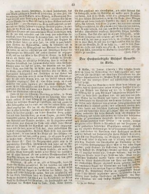 43-44 Der Hochwürdigste Bischof Arnoldi in Köln