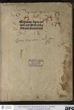 Copulata supra veterem artem Arestotelis secundum viam Thomistarum.