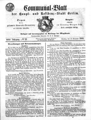 1860,21: No. 21, 18. November 1860