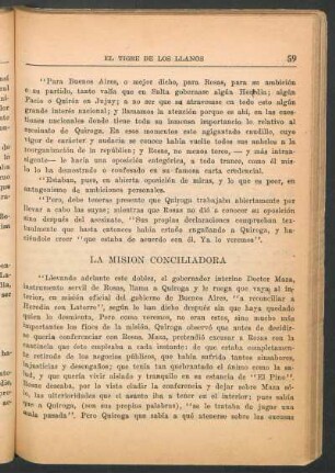 La misión conciliadora