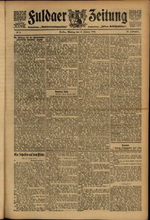 Ausgabe vom Montag, den 08. Januar 1906.