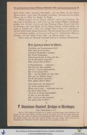 P. Stanislaus Saurbeck, Prediger in Überlingen.