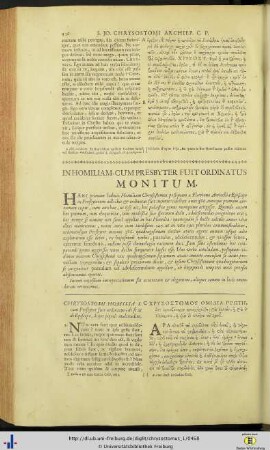 Cum presbyter fuit ordinatus homilia.