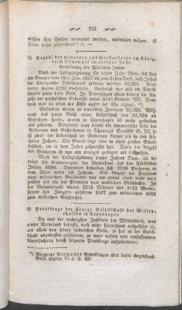 3) Preisfrage der Königl. Gesellschaft der Wissenschaften in Copenhagen.