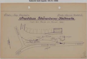 Schönenberger Kalkwerke, Gleisanschluss