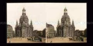 Blick über Neumarkt zur Frauenkirche, Dresden